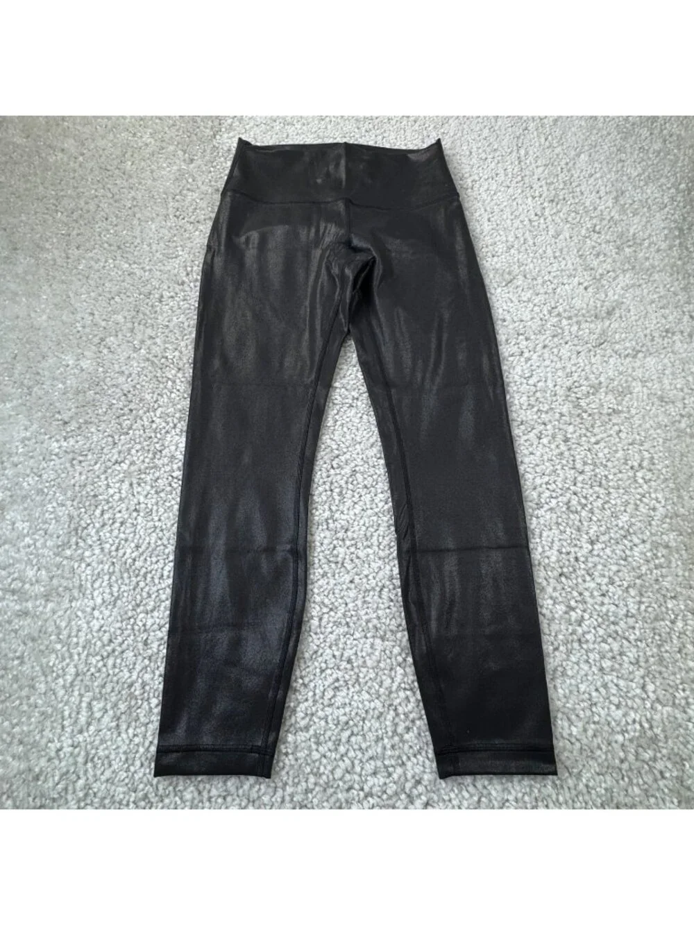 Lululemon Wunder Under Train Tight Legging Radiate Foil Black Womens 8